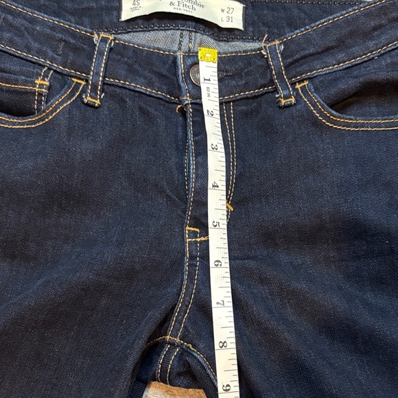 Abercrombie & Fitch Skinny Jeans Dark Wash Size 4S (27/31) 👖✨ - Picture 10 of 12